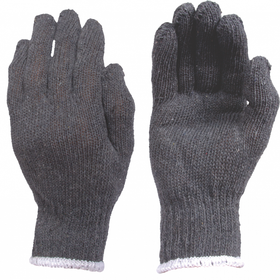 GLOVE COTTON KNITTED GREY SafetyMate